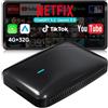 MYATOTO AI Box Adattatore CarPlay Wireless Android Auto, 4GB+32GB, aggiornamento delle prestazioni per auto con CP/AA cablato per Netflix/YouTube/TikTok, DriveChat AI, Dual-WiFi, IoT-Hub, CB4B