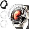 iVoler 3 Pezzi Cover per Huawei Watch 4 Pro, Custodia Antiurto HD Clear, Ultra Sottile Anti-Graffio Rigida PC Bumper Protettiva Case, 2 Trasparente + 1 Nero