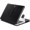 RYGOU Ryogu, custodia a libro in pelle con pellicola protettiva per schermo e copertura tastiera per MacBook Air, modello: A1466, A1369 Black 13''Macbook Air(A1369/A1466)