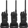 Retevis NR630 Walkie Talkie, Radio Ricetrasmittenti Impermeabile IP67, Lungo Raggio, Chiamata di Gruppo, 2800 mAh Ricaricabile Walkie Talkie per Adulti per Cantiere, Appaltatore (Nero, 3 Pezzi)