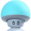 LCCEERD Altoparlante BT5.0 Portatile, Impermeabile Chiamate di Supporto Mini Fungo Speaker con Microfono, Riduzione del Rumore Bassi Potenti Cassa per Casa, Esterno, Interni, Viaggi (Azzurro)