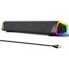 SOULION R30 Plus Casse per PC, Bluetooth V5.3 Altoparlanti per computer, alimentata tramite USB, luci LED colorate, Soundbar per PC, desktop, laptop, nero