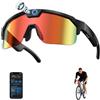 Tulbeys AI Smart Glasses con fotocamera 4K, 8MP HD POV, occhiali di registrazione video POV, memoria integrata (non necessaria scheda SD), occhiali audio sportivi e occhiali da sole Bluetooth per sport