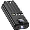 KINPEE Power Bank 20000 mAh, 22.5W Power Bank Ricarica Rapida Powerbank con Cavi