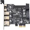 Durlo Scheda di espansione da PCIe a USB 3.2 Gen 2 - 20 Gbps, 5 porte (3A+2C) - Compatibile con Windows/Linux/OS X