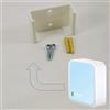 3D Cabin Tp Link Nano Wifi Router Wr802N - Staffa da parete per supporto sotto scrivania (bianco)