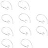 BWOFJGWH 10 Ganci per Cuffie Bluetooth, Clip Auricolare Girevole, Gancio Regolabile, Clip Auricolare, Ganci di Ricambio, Materiale Plastico, App, Chiaro 5,6mm