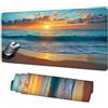 Xhgtehng Tappetino Mouse Mare Tappetino Scrivania, Mousepad Spiaggia Mouse Pad XXL 520x250x3mm, Tappeto Mouse con Base in Gomma Antiscivolo, Tappeto Scrivania con Bordi Cuciti, Accessori Ufficio, Regalo X1-547