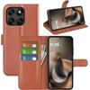 Fertuo Cover per Motorola Moto G77 / G67 / G87, Custodia Portafoglio Cover a Libro in Pelle Flip Case Sottile con Silicone Bumper, Fibbia Magnetica, Porta Carte e Kickstand, Marrone