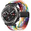 GIOPUEY 22mm Cinturini Magnetica Compatibile con Blackview W50 Pro/W90 PRO, Cinturino in Morbido Nylon Intrecciato [Unisex] [Traspirante] - Colourful-B