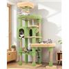 Globlazer S65 Tiragraffi Cactus Verde Stabile per 2/3/4 Grande Gatti 165cm