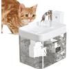 Nuyhadds Fontanella Per Animali Domestici, Fontanella Per Gatti Da 1,5 Litri, Distributore Automatico D'acqua Per Gatti | Fontanella Automatica Per Cani E Gatti, Fontanella Con Pompa Silenziosa Per Animali D