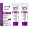 Generico Crema Solare SPF 100, Confezione Da 2, Crema Idratante Per Il Viso Con Protezione UVB/UVA Ad Alta Protezione, Protezione UV Ultraleggera, Impermeabile, Non Appiccicosa, Protezione Solare Per Il Viso