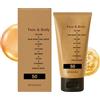 Generico Sego Minerale Protezione Solare Spf 50, 85g Sego Di Manzo Biologico Per Crema Solare Viso, Crema Impermeabile E Idratante Non Grassa, C-rema S-olare Naturale Leggera Per Pelle Secca E Sensibile