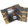 LJCM Set Attrezzi Mantella Parrucchiere, Accessori Parrucchieri Set Mantella Taglio Capelli per Parrucchiere (Stampa dorata)
