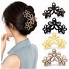 Ypkia Set di 4 fermagli per capelli a forma di fiori, da donna, opachi, antiscivolo, per capelli spessi e sottili, accessori per donne e ragazze