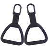 Li Fangfang Maniglie 1/2/3 paia for sollevare anelli da ginnastica | Allenamento antiscivolo for tutta la parte superiore del corpo(Black)