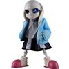 DEXSHUN Sans Figura Anime, Personaggi da gioco in piedi Sans Action Figure Occhi possono brillare in PVC, modello per computer, idea regalo 16 cm