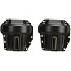 Picysa Copertura differenziale RC Nero, Robusto, Antiruggine, Resistente all'usura, Adatto per Asse 1/10 SCX10 III SCX10 Pro, 2 Pezzi