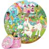 Boppi Puzzle per bambini dai 5 anni in su, 150 pezzi rotondi con fate, animali e unicorno, puzzle per bambini dai 5 agli 8 anni, realizzati con carta riciclata al 100% - Unicorno
