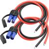 TIENFOKOTA Cavo connettore EC5, adattatore EC5 maschio femmina a banana 10AWG 50A 24V per batteria auto RC, 1 paio, 50 cm