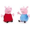 Play by Play Peppa Pig - Confezione da 2 peluche Peppa Pig e George 20 centimetri - Qualità Super Soft, multicolore