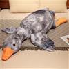 Zinsale 50-160 cm gigante oca peluche bambola grande anatra morbido cuscino per dormire per bambini e ragazze (grigio, 50 cm)