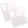 Weduspaty La conservazione del filo di cucito contiene 42 spool 2pcs supporto filettatura vuoto vaccino di cotone visibile scatola di cucito a prova di perdite di plastica per cuciture da ricamo a bottoni tras
