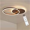 Lichtsse Lampadario Led Moderno con 3 Colori, Dimmerabile Plafoniera a LED con Funzione di Memoria, 36W 3060lm Anello Lampadari Soffitto con Telecomando per Bambini In Camera Ufficio, 3000K-6000K
