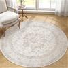 PureCozy Tappeto Rotondo 180cm Beige Antiscivolo