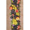 Pierre Tappeti Tappeto EMOZIONI FICHI E UVA moderno frutta tavola mediterraneo lavabile antiscivolo cm.58x80 passatoia multiuso bagno cucina ingresso