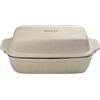 WALD domus vivendi Cuocipane rettangolare Wald in ceramica Kergrès - per pane in cassetta fatto in casa - 30×13 cm - Ricettario incluso - Made in Italy