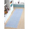 About Home, Tappeto in cotone intrecciato a mano stile runner (grigio argento, 60 x 240 cm)