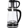 HarBin-Star Bollitore elettrico, 2,5L+1L, 1500W Bollitore elettrico potente, bollitore elettrico con piccola teiera, riscaldamento rapido (trasparente)