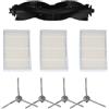 Lagomloot Kit di ricambi per ILIFE V20, lydsto R1D Edge, per laresar L10: Spazzola Principale, spazzole Laterali e Set Filtro per Robot aspirapolvere