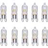 OSRAM Confezione da 10 lampadine con attacco a perno, 20 Watt, G9, Halopin, 66720, 230 Volt, dimmerabile, luce bianca calda, 235 lumen, lampadina alogena