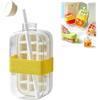 Generic Tazza My Crush Cup Ice - 2 in 1 forma per cubetti di ghiaccio senza contatto con bottiglia d'acqua con coperchio e pattumiera, cannuccia e coperchio - Forma per cubetti di ghiaccio portatile per casa