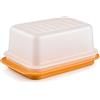 Tupperware Burriera arancione e bianco per burro fino a 6,5 cm di altezza! C21 (incl. cucchiaio cinese)