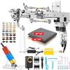 Vehipa Pistola per tufting per tappeti con decespugliatore - Kit di base 2 in 1 con pistola per tappeti e pile ad anello, kit per la realizzazione di tappeti, tagliabordi, panno e filato, per