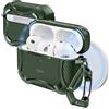 ESR Custodia per AirPods Pro 3 (2025), Compatibile con Airpods Pro 3 (cavo USB-C), Coperchio magnetico, Compatibile con MagSafe, Resistente protezione antiurto, Serie Cyber, Verde
