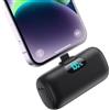 Feob Power Bank 5000mAh per iPhone, Ultra Compatta Caricabatterie Portatile, PD 15W 3.0A Ricarica Rapida Batteria Esterna Mini Powerbank con LED Display per iPhone 14/13/12/11/XR/8/7 Ecc (Nero)