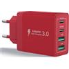 Aioneus Caricatore USB C,40W 4-Porto Alimentatore USB Presa multipla Tipo C Ricarica Veloce Spinotto Multiplo Carica Cellulare Rapido Spina Caricabatterie per iPhone 16 15 14 13,Samsung Galaxy S21,Xiaomi