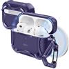 ESR Custodia per AirPods Pro 3 (2025), Compatibile con Airpods Pro 3 (cavo USB-C), Coperchio magnetico, Compatibile con MagSafe, Resistente protezione antiurto, Serie Cyber, Viola