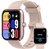 PTHTECHUS Smartwatch per Uomo Donna, IP68 Impermeabile Orologio Smartwatch con Effettua/Risposta Chiamate Contapassi Cardiofrequenzimetro, 120+ Modalità Sportive, Orologio Fitness Smart Watch Android iOS, Rosa