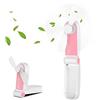 Hianjoo Mini Ventilatore USB, Funzionamento Silenzioso Ventilatore Tascabile Portatile Ricaricabile con Cavo USB Regolabile a 2 Velocità per Home Office da Viaggio Outdoor - Rosa