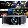 TOPTRO Proiettore 4K【2000 ANSI/40W Dolby]Vidaa Sistema Proiettore Auto focus e 6D Keystone Videoproiettore Two-way Bluetooth 5.4 Projector Controllo Vocale Proiettores Soffitto con AirPlay per Case/Esterno