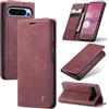 Azororo Cover per Google Pixel 9 Pro XL 5G, Premium PU Pelle Custodia, Magnetica Carta Fessura Portafoglio Case, Flip Cavalletto Custodia per Google Pixel 9 Pro XL - Vino Rosso