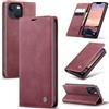 Azororo Cover per iPhone 13 Mini 5G, Premium PU Pelle Custodia, Magnetica Carta Fessura Portafoglio Case, Flip Cavalletto Custodia per iPhone 13 Mini - Vino Rosso