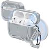 ESR Custodia per AirPods Pro 3 (2025), Compatibile con Airpods Pro 3 (cavo USB-C), Coperchio magnetico, Compatibile con MagSafe, Resistente protezione antiurto, Serie Cyber, Grigio