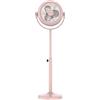 Cecotec - Ventilatore retrò EnergySilence 250 ClassicStyle Pink, 25 W, diametro 10, 3 assi aerodinamici, inclinazione regolabile, 2 velocità, elegante design rosa